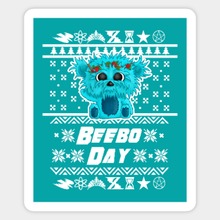 Ugly Beebo Day Sweater! Sticker